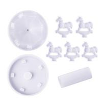Silicone Mold for Carousel Horse Making Merry-Go-Round Decorating Mold Birthday Gifts Baby Shower Decorations Supply 1 white