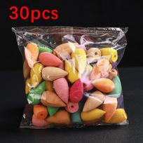 30/60/100 vnt mišrūs smilkalų kūgiai, naudojami Oud Backflow Bullet Backflow smilkalų degiklio kūgio kvapo smilkalų mišinio aromaterapijai 30pcs įvairiaspalvis