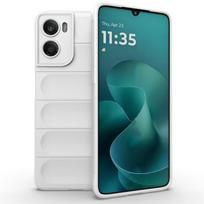 Pilnas dėklas Motorola Moto G06, Atsparus smūgiams, Minkštas TPU silikonas, Viso galinio paviršiaus apsauga, Moto G06 dėklas, Moto G06 dėklas Motorola Moto G06 balta