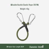 8mm Thick Outdoor Bungee Cord with Hooks for Camping, Luggage, and Clothesline