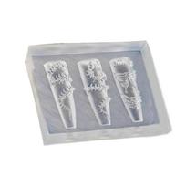 3D Emboss Detail Nail Art Mold Flexible Silicone Manicure Tool For DIY Design Quick Demolding Reusable Accessory white