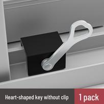 Child Safety Lock for Sliding Windows and Doors - Fixed Limit Locator and Latch