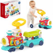 WOOPIE BABY 2-in-1 interaktyvi lokomotyvė – stumdukas ir paspiriama transporto priemonė