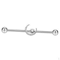 Elegant Stainless Steel Barbell Jewelry for Special Occasions sidabras
