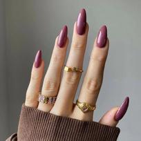 24pcs Nail Tips Press on Nails Full Cover Long French Stiletto Fake Nails Solid Color JP2137
