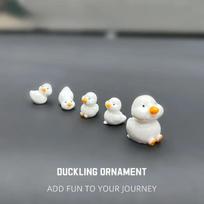 5 vnt./rinkinys Mieli mini ančiukai Namų dekoracijos Ornamentai Automobilio interjero dekoracijos Automobilio ornamentai Moteriai Vyrui Dovana Kawaii Aksesuarai balta
