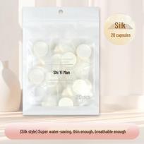 Silk Disposable Compressed Mask - 100 Pack, Tencel Beauty Salon Wet Compress Special, Portable Mask Buckle Included