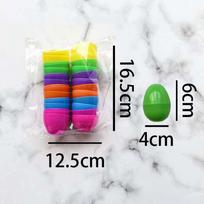 12vnt/24vnt Plastikiniai Velykų Kiaušiniai Žaidimai Rankdarbiai Velykų Dekoras Įdaromi Kiaušiniai Šventiniai & Vakarėlio Reikmenys Colorful Fillable 12PCS