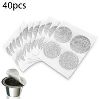 Kavos kapsulių dangteliai kavos kapsulių užpildymui Aliuminio folija 60Pcs white