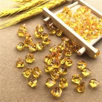 Acrylic Gravel: Fake Ice Cubes, Crystal Diamonds, and Small Stones for Ceramic Painting 6*9mm, 200 pieces per pack oranžinė
