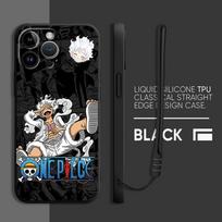 O-Vienas Gabalas Luffy 5 pavara dėklas Apple iPhone 16Pro Max 14 Pro 11 15 XS XR 15Plus 16 7 8 13 12 Minkštas dangtelis iPhone 16e