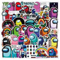 New Among 100pcs Us Sticker Bomb Pack Diy Imposter Crew Set Game Decal Quality 50pcs