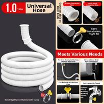 Elastic Sealing Washer Drain Hose Washing Machine Hose Included Clamp black