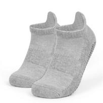 Women's Non-Slip Pilates Yoga Socks - Thick, Warm, Breathable Cotton for Dance & Sports One Size šviesiai pilka spalva