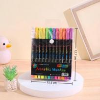 120 Colors Dual Tip Acrylic Paint for Canvas Perfect Choice for Detailed Drawing Work 24 colors