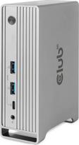 Club3D dokas CSV-1568 120W, 4 vaizdai 16.2Gbit/s, 4 USB 10G/5G, 1 Gigabit Ethernet, 2 audio, maitinimo adapteris 120W, Juoda