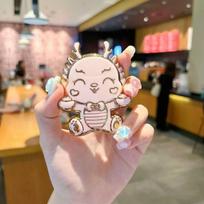 Cartoon Dragon Folding Phone Desktop Stand Metal Table Phone Holder Mobile Phone Holder  Phone Clip rožinė