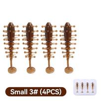 4Pcs/Set Floating TPE Material Lure 6cm 2.3g Soft Fishing Lure New Lure Fishing Lures  Sea Fishing C