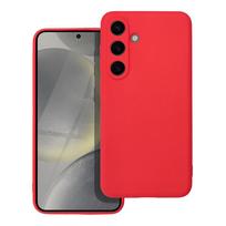 Minkštas dėklas telefonui Samsung S24 raudonas