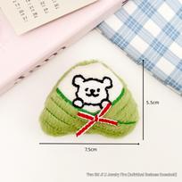 Cartoon Dragon Boat Festival Zongzi Plush Doll Bag Pendant Brooch & Scarf Accessories