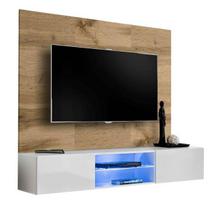 TV pakabinama spintelė Switch PR3, balta/ruda