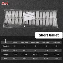 Box of 100pcs Matte Press On Nails Tips Reusable Nail Art Artificial Nails for Home DIY and Salon Application A44