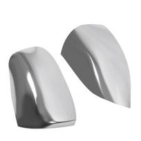 For Ford Ranger / Everest 2012-2020 ABS Silver Chrome Rear View Mirror Housing Cover Cap -Side Door Mirror Cover NONE sidabras