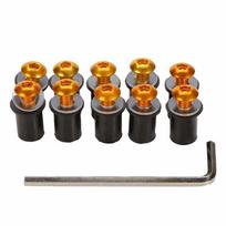 Bolts M5 x 15mm M5 Windscreen Nuts Motorcycle Windscreen Screw Motorcycle Fastener Windshield Bolts auksas