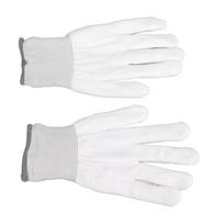 2pcs LED Glowing Gloves Cloth Skeleton Glowing Light Gloves for Dance Halloween Children white