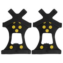 10 Studs AntiSkid Snow Ice Climbing Shoe Spikes Ice Grips Cleats Crampons Shoes Cover(Crampon Nonslip Shoe Cover M )