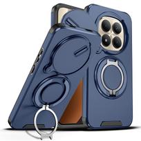 Suitable For Redmi Note 15 14 13 Pro Plus 14s 360 Degree Rotating Magnetic Bracket With Camera Protection Phone Case Redmi note 15 Pro 5G mėlyna