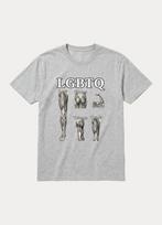 Juokingi LGBTQ kojų, sėdmenų, bicepsų, tricepsų, keturgalvių raumenų sporto salės marškinėliai vyrams, kultūrizmo, fitneso, treniruočių poliesterio marškinėliai, unisex, kasdienis grafinis viršus S gray