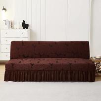 Sofa Bed Cover Armless Sofa Cover S/L Size For Living Room Spaces Stretch Folding Couch Sofas Slipcover Sofa Bed Covers For Home S(160-190cm)