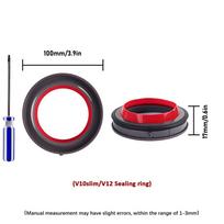 Dust Bin Lid For Dyson V6 V7 V8 V11 V10 V12 V15 Vacuum Cleaner-Top Fixed Sealing Ring Of Dust Bin Replacement Dust Collection as the picture