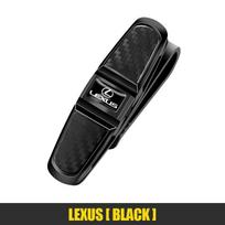 CSHE9 Car Sun Visor Clip 360 Rotation Sunglasses Ticket Card Clamp For Lexus F SPORT LBX NX RX 350h 450h ES UX 300e GS GX IS LS LX CT juoda