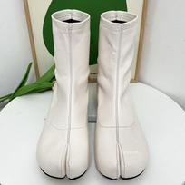 IPPEUM Moteriški Batai Skilti Pirštai Batai Juoda Oda PU Apvalus Kulnas 3 CM 2024 Nauji Dideli Dydžiai 43 Ruduo Žiema Ankle Boots 225 balta