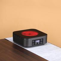 Smart Electric Ceramic Double Ring Tea Brewing Stove - High Power, Timer, Heat Preservation for Small Households black