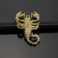 Juokingi 3D Scorpion automobilių stiliaus lipdukai Šaunus metalinis Scorpion automobilio emblemos lipdukas ženklelis Automobilių lipdukai sidabro / aukso spalvos automobilio stilius auksas