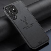 Elnio audinio telefono dėklas, skirtas Samsung Galaxy S25 S24 FE S23 Ultra S22 Plus A16 A56 A36 A55 A15 A35 dėklas Odinis minkštas hibridinis smūgiams atsparus galinis dangtelis Samsung S25 juoda