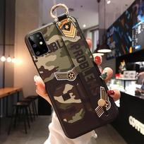 Dėklas, skirtas Samsung Galaxy S8 S9 S10 S20 FE plus A51 A10 A20 21s 30s A40 A50 A70 A71 Note 20 plus telefono laikiklio riešo dirželio dėklas Samsung A50 violetinė