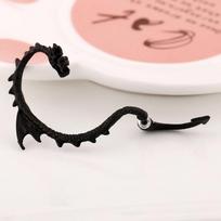 1vnt Nauji auskarai Moteriški Vyriški Punk Ear Cuff Dragon Auskarai Papuošalai juoda