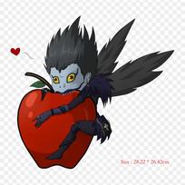 Ryuk Death Note Ryuk Rem Iron On Patches for Drabužių pleistrai ant drabužių „Pasidaryk pats“ Marškinėliai Šilumos perdavimo lipdukai