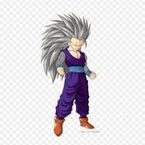 Pleistrai Drabužių maišeliui Lygintuvai ant terminių lipdukų Gohan Ssj 3 Gohan Goku Pattern Plaunamas šilumos perdavimas