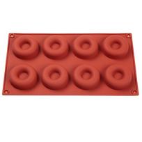 Silikoninis 8 spurgų gamintojas 3D „pasidaryk pats“ kepimo pyragas sausainis šokolado formelės bandelės pyrago formos desertas rankų darbo virtuvės dekoravimo įrankiai