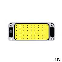 12-24V 54LED sunkvežimio automobilio salono COB šviesos LED lempa Itin ryškiai šaltai balta, skirta valčių lempučių skaitymo lemputėms transporto priemonėms 15cm X 6cm 24V yellow