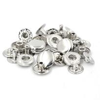 50 rinkinių Metaliniai užsegimai Spausdinimo smeigtukai Spragtukai Mygtukai 10mm(#655), 12,5 mm(#633), 15 mm(#831) 10mm ( #655 ) sidabras
