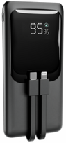 Gembird Energy Power Bank 20W 10000mAh 20W PD 18W QC 3.0 Integrated Cables