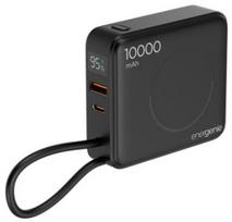 Gembird Energy Power Bank 20W 10000mAh 20W PD 15W Wireless Integrated Cable LCD