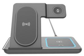 Gembird 3-in-1 Charger 15W Apple iPhone 15W Wireless TWS 3W Watch 2.5W