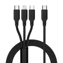 OEM C171 3-in-1 data transfer and charging cable | USB-C to Lightning, USB-C, Micro USB | 12W | 1.2m | black